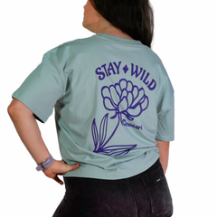 T-shirt femme Le Chocard x La Gaillarde – Stay Wild Green Jade