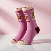 Chaussettes Chocard “FIRE” – Rose & Orange | Confort, Style et Aventure
