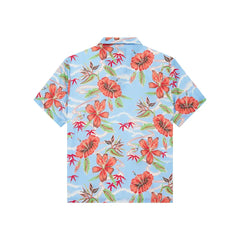 Chemise Deus Ex Machina Broadus Bleu Floral en Lyocell
