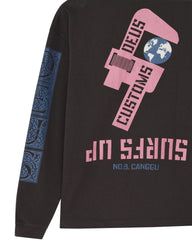 T-Shirt Manches Longues Swell Maps Deus Ex Machina Anthracite Grey