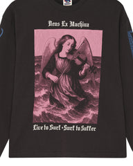 T-Shirt Manches Longues Swell Maps Deus Ex Machina Anthracite Grey