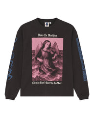 T-Shirt Manches Longues Swell Maps Deus Ex Machina Anthracite Grey
