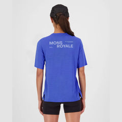 T-shirt Mons Royale Aero Ultralight Mérinos Ultramarine