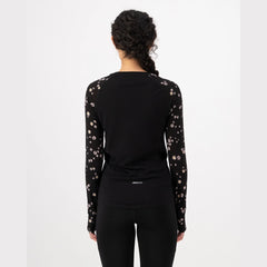 Bella Merino Long Sleeve Black Daisy | Sous-couche Merino