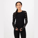 Bella Merino Long Sleeve Black Daisy | Sous-couche Merino
