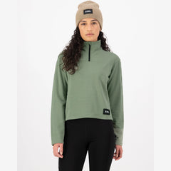 Offgrid Merino Fleece LS Willow | Mid Layer Merino Femme