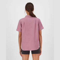 Chemise Mons Royale AT Merino Manches Courtes Sierra Pink