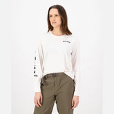 Mons Royale – Yonder Long Sleeve Femme | Coton bio & Mérinos 160gsm