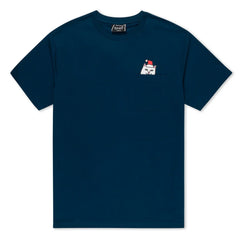 T-Shirt Secret Santa Pocket - Bleu Navy