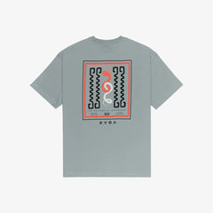 T-shirt RVCA Amaze Snake Bleu Relaxed Fit