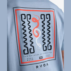 T-shirt RVCA Amaze Snake Bleu Relaxed Fit