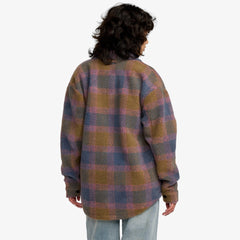 RVCA – Veste Birdie Sherpa Femme | Coupe décontractée & boutons