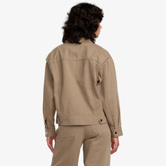 RVCA – Veste Dayshift Il Croisée Femme | Coupe courte 100% coton