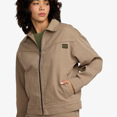 RVCA – Veste Dayshift Il Croisée Femme | Coupe courte 100% coton