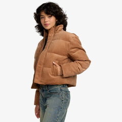 RVCA – Veste Eezeh Puffer Femme | Velours côtelé & coupe décontractée