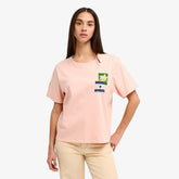 T-shirt RVCA Love Birds Easy Rose Femme