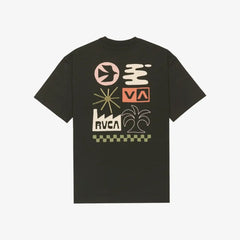 T-shirt RVCA Mirage Marron Relaxed Fit Homme