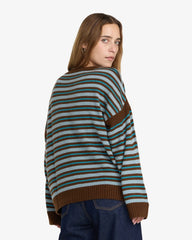 Pull Femme RVCA Frontier LS Arona Blue