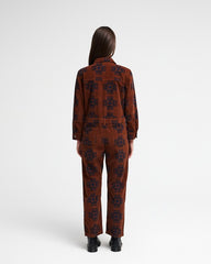 RVCA Shannen Relaxed Jumpsuit - Chocolate