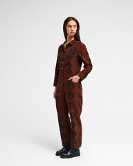 RVCA Shannen Relaxed Jumpsuit - Chocolate