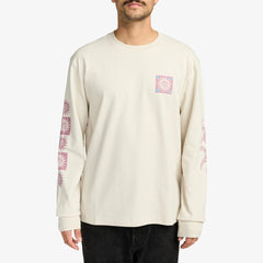 RVCA – T-shirt manches longues Spin Homme | Coton bio & sérigraphie