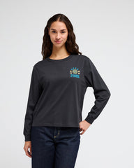 RVCA Iris Easy LS - Washed Black