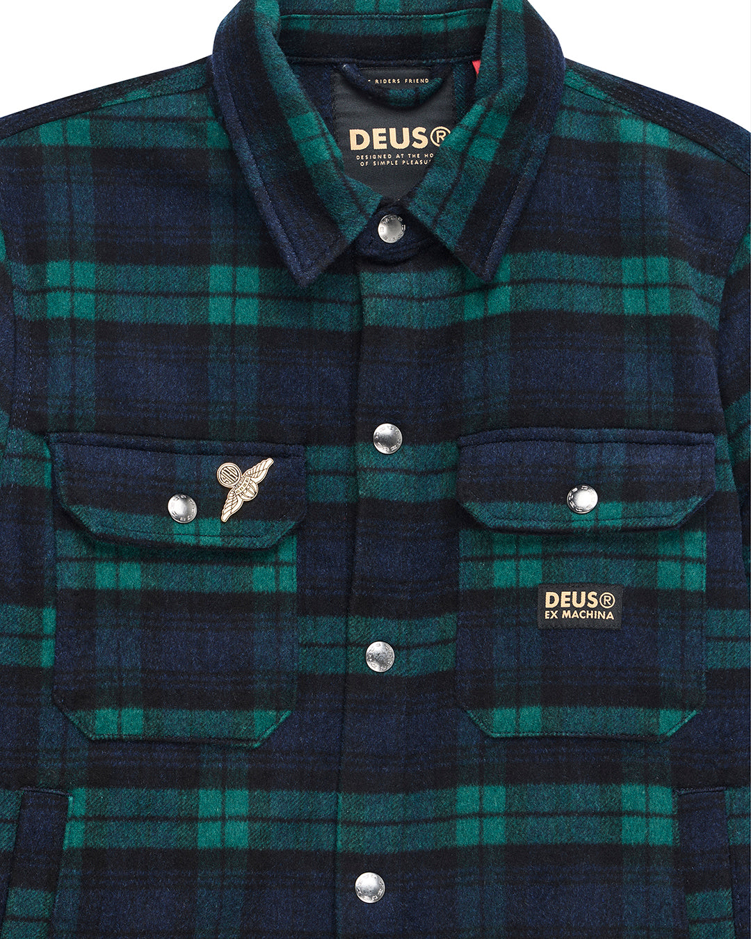 Chemise Maxwell Check Deus Ex Machina détail