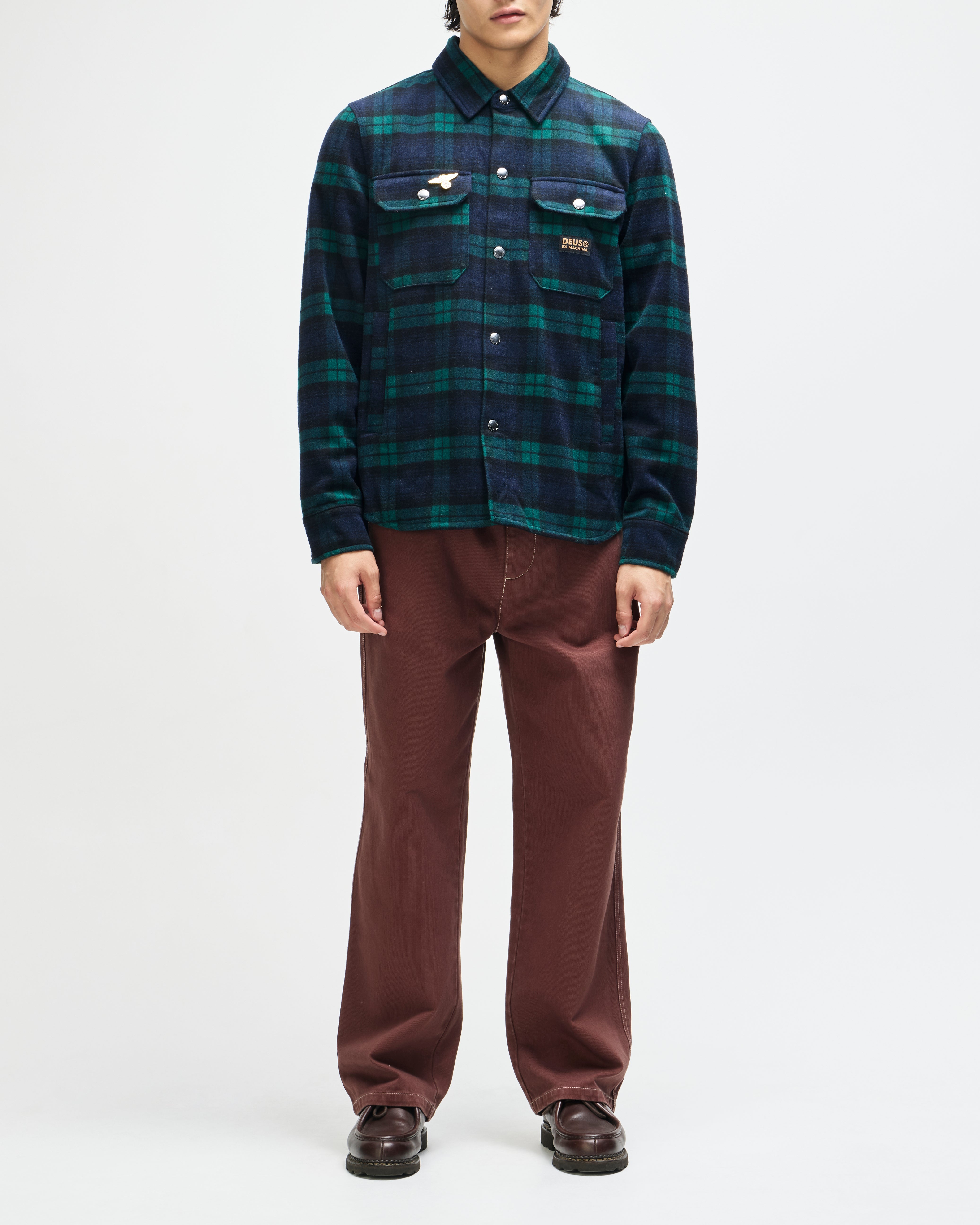 Chemise Maxwell Check Deus Ex Machina portée