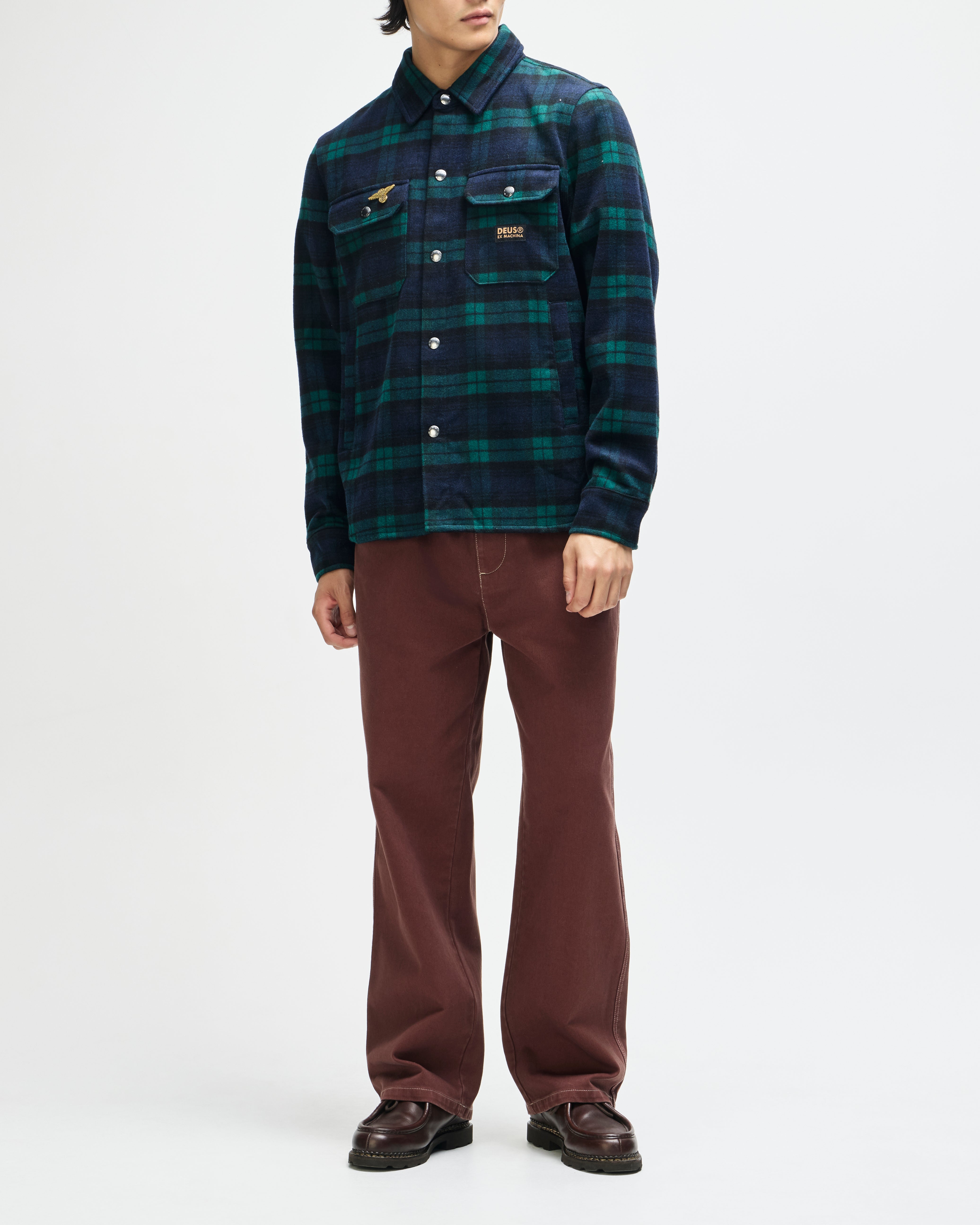Chemise Maxwell Check Deus Ex Machina détail