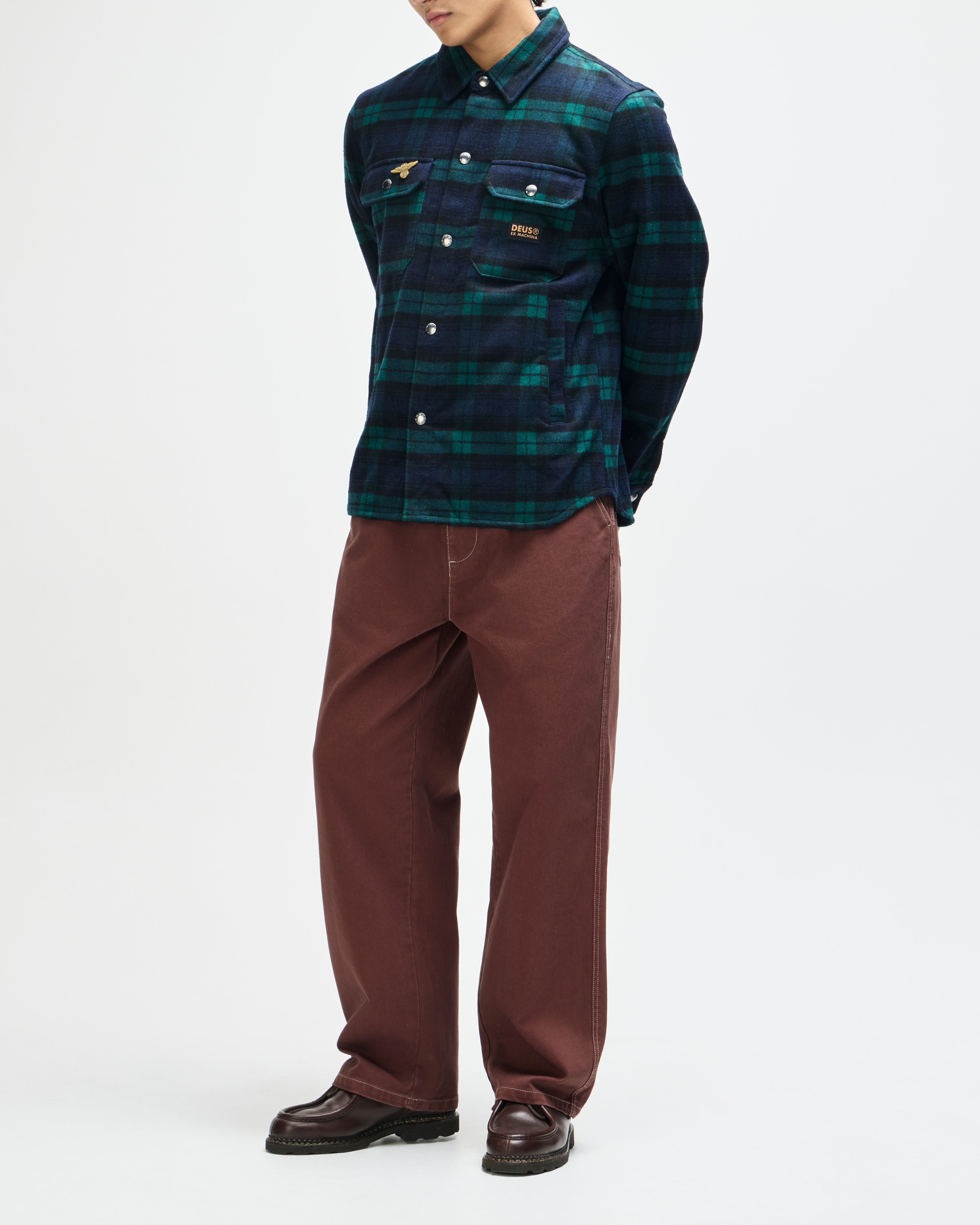 Chemise Maxwell Check Deus Ex Machina détail