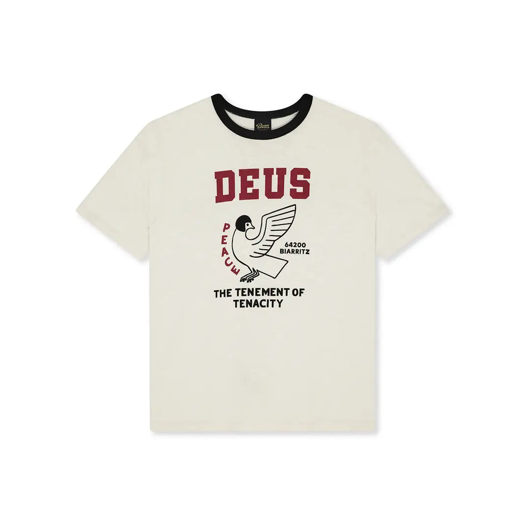 T-shirt Deus Ex Machina Buck Up Tee Ivory Vintage
