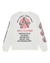 T-Shirt Manches Longues Locket Deus Ex Machina Vintage White