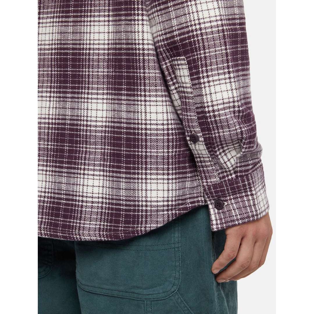 Chemise Evansville en Flanelle à Carreaux Manche Longue Homme