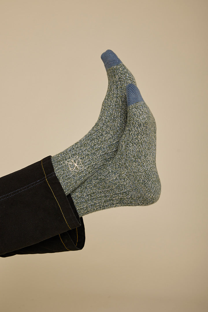 Chaussettes Semence Graine Vert Kaki