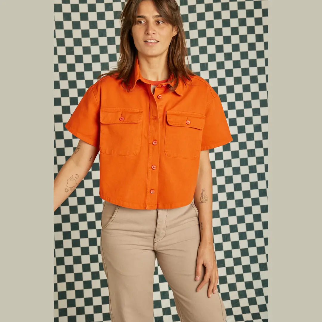 Chemise Pelouse Graine Clothing - Couleur Orange