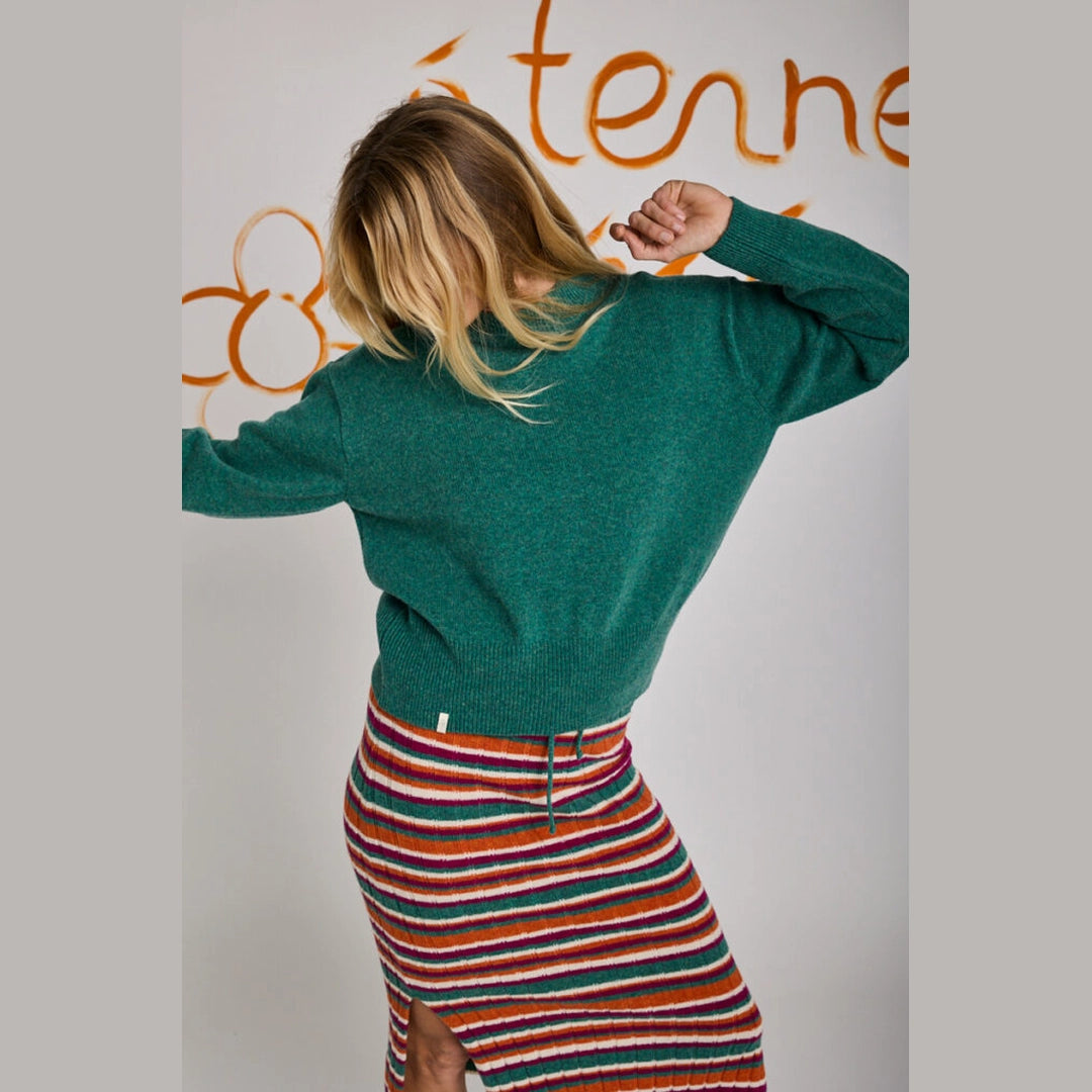 Pull Saveur | Laine & fibres recyclées, col montant