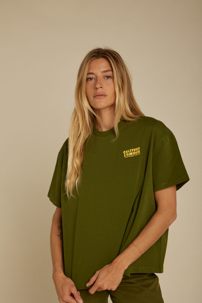 T-Shirt Petale Graine Vert Kaki