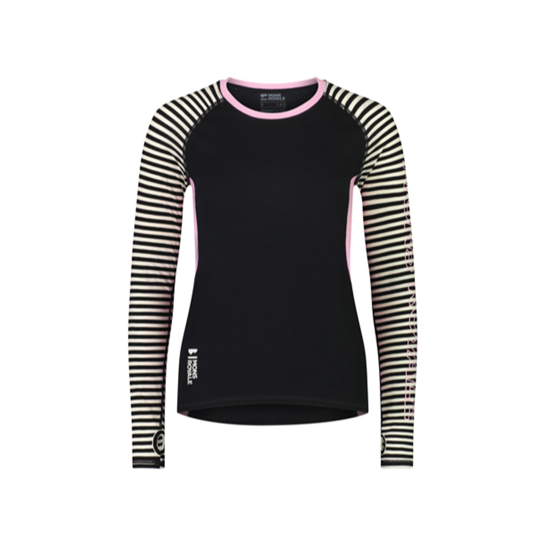 T-Shirt Manches Longues Bella Merino Air-con - Pink Stripe