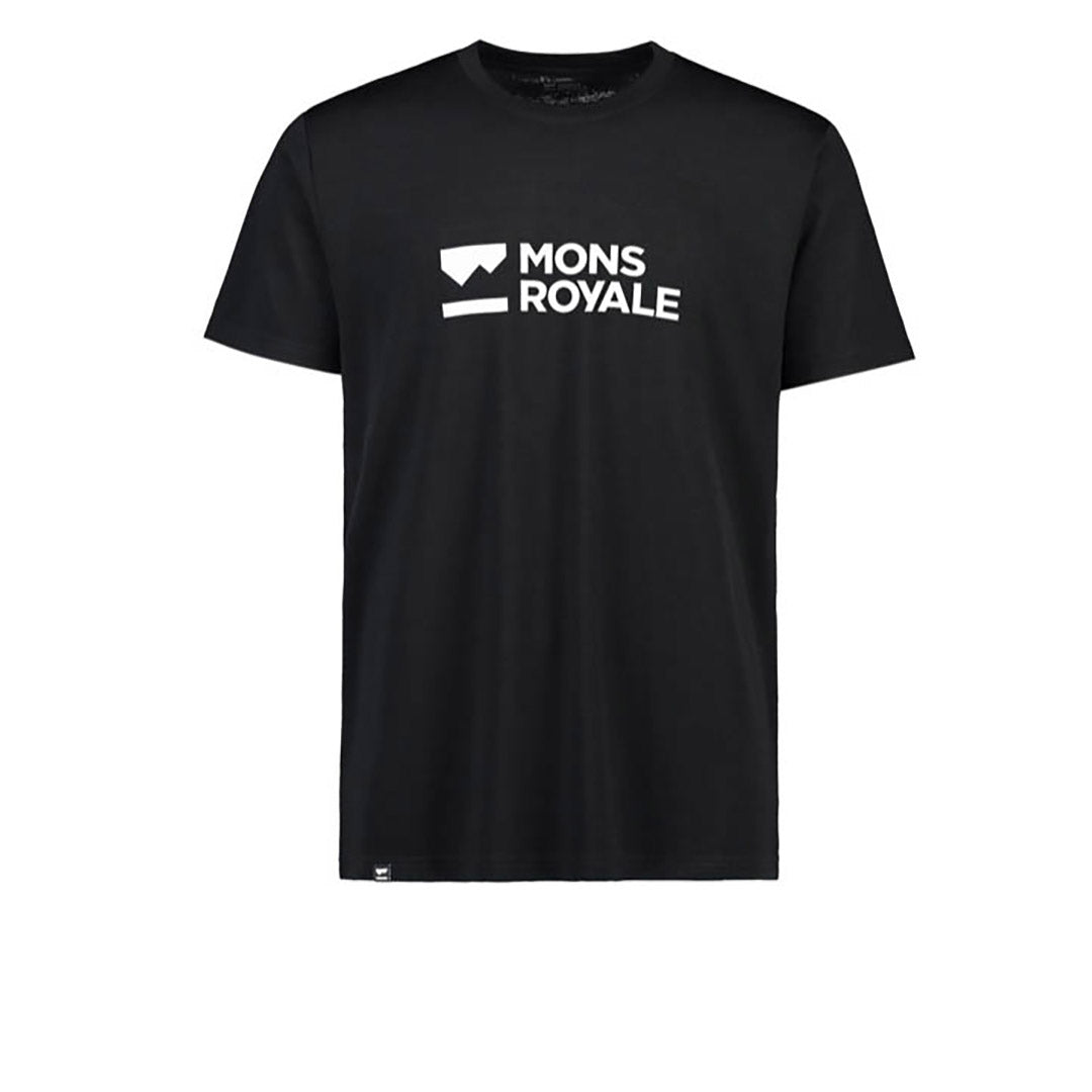 T-shirt Merino - Icon Logo - Noir