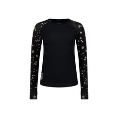 Bella Merino Long Sleeve Black Daisy | Sous-couche Merino