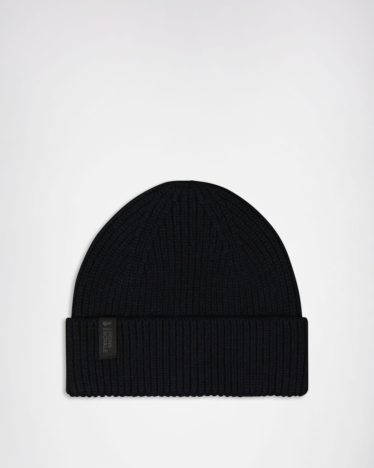 Bonnet Mons Royale Fjord laine mérinos Noir