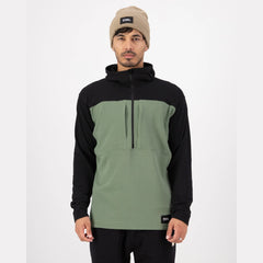 Offgrid Merino Fleece 1/2 Zip Willow/Black | Mid Layer Mérinos Homme
