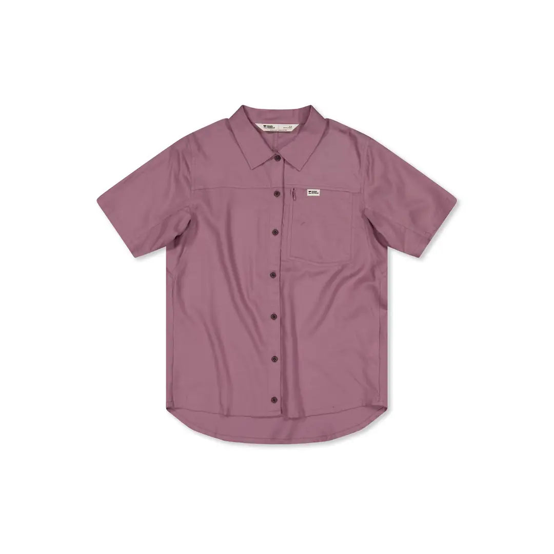 Chemise Mons Royale AT Merino Manches Courtes Sierra Pink
