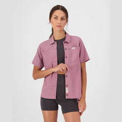 Chemise Mons Royale AT Merino Manches Courtes Sierra Pink