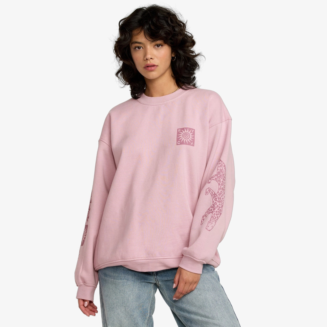 RVCA – Sweat Baggiefriend Femme | Coupe oversize & sérigraphies