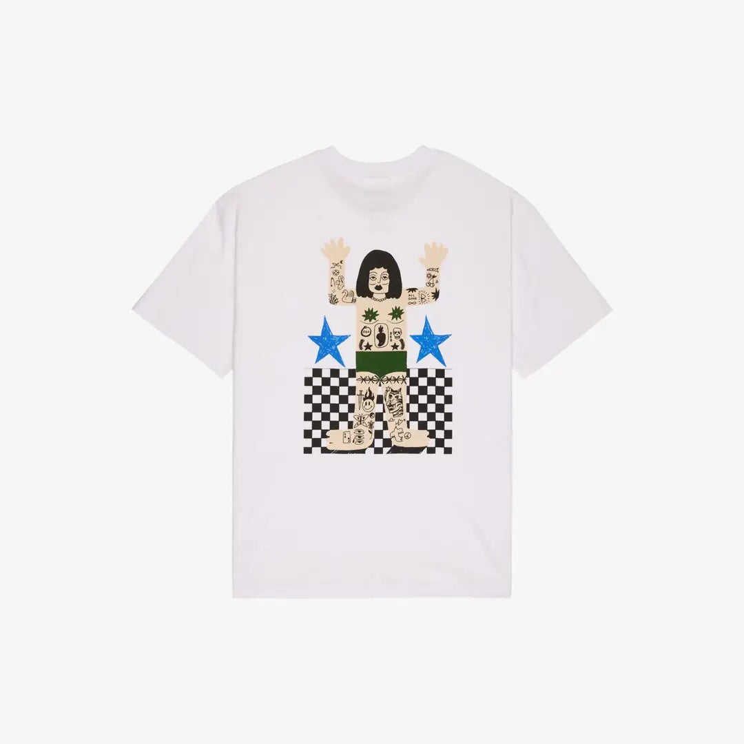 T-shirt RVCA Antonia Figueiredo Bonhomme Blanc