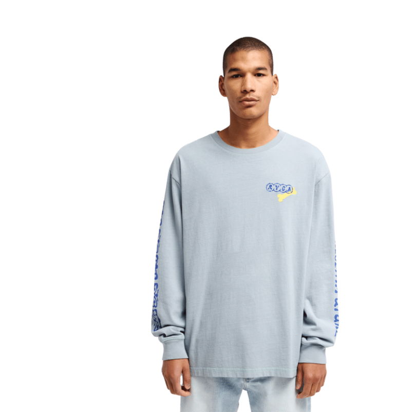 T-Shirt Manches Longues Homme RVCA Dalas Tiger Palm