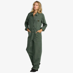 RVCA – Combinaison Dayshift Boiler Suit Femme | 100% coton, ajustée