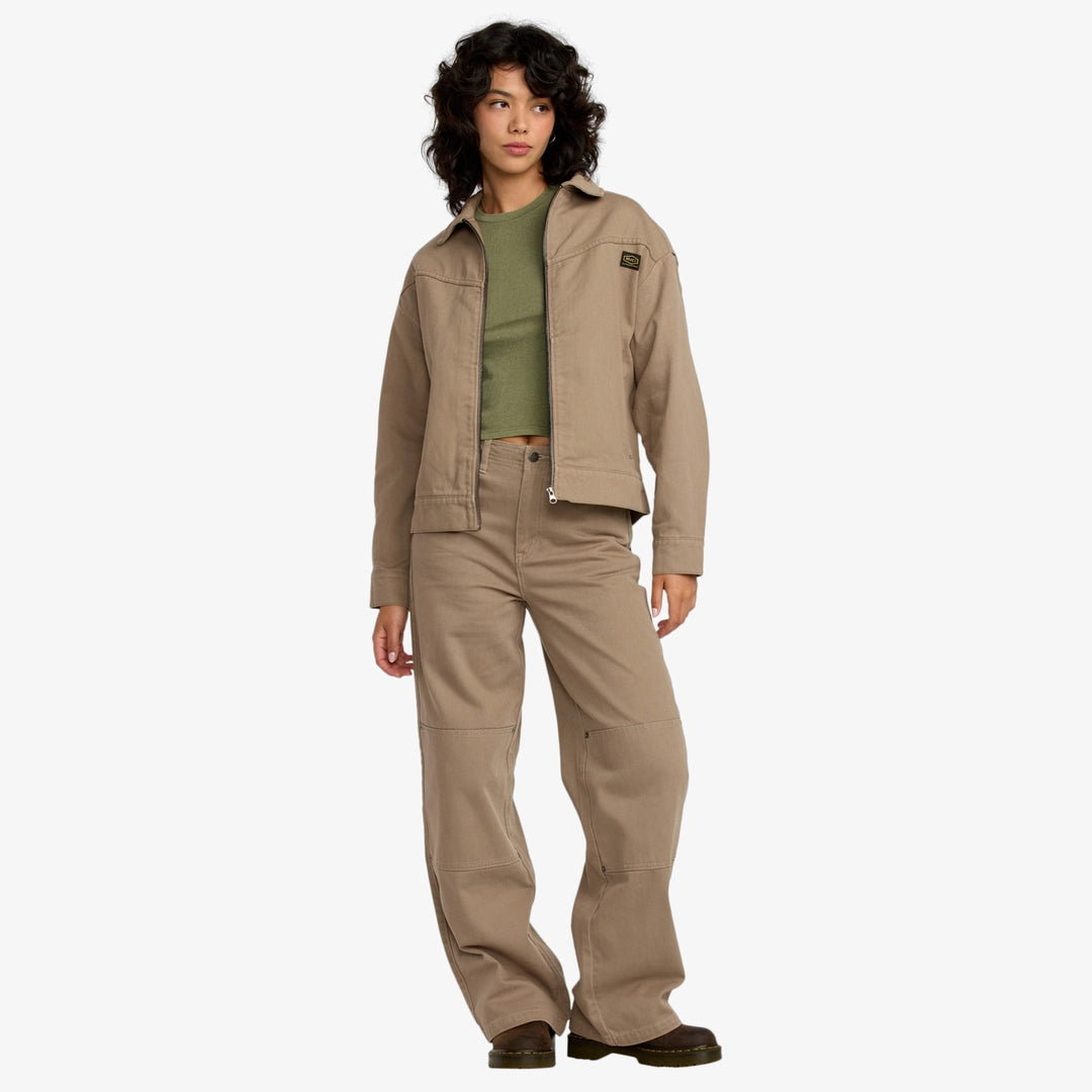 RVCA – Veste Dayshift Il Croisée Femme | Coupe courte 100% coton