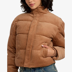 RVCA – Veste Eezeh Puffer Femme | Velours côtelé & coupe décontractée